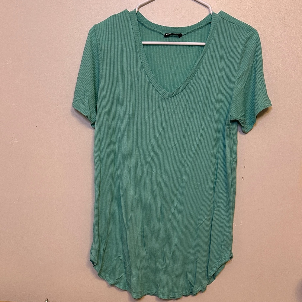 Heimish USA Women's Mint Green V-Neck Top